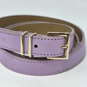 Talbots Purple Skinny Belt Silver Tone Buckle Womens Large fairy Boho Minimalist